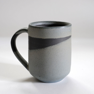Abby Mouw: Slate Gray with Blue Mug 2