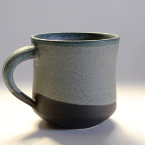 Abby Mouw: 057 Slate Gray and Blue Mug