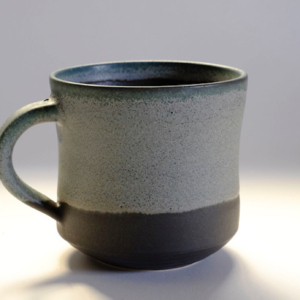 Abby Mouw: 058 Slate Gray and Blue Mug